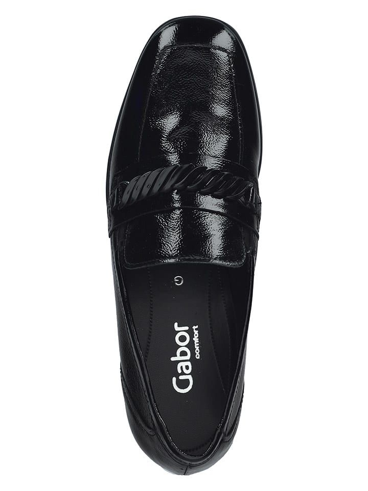 Gabor Leder-Slipper in Schwarz günstig kaufen