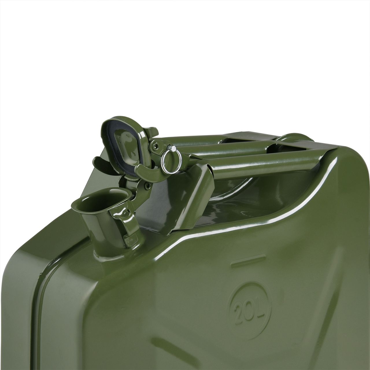 Monzana Metallkanister 20L 46 x 36 x 17cm olivgrün