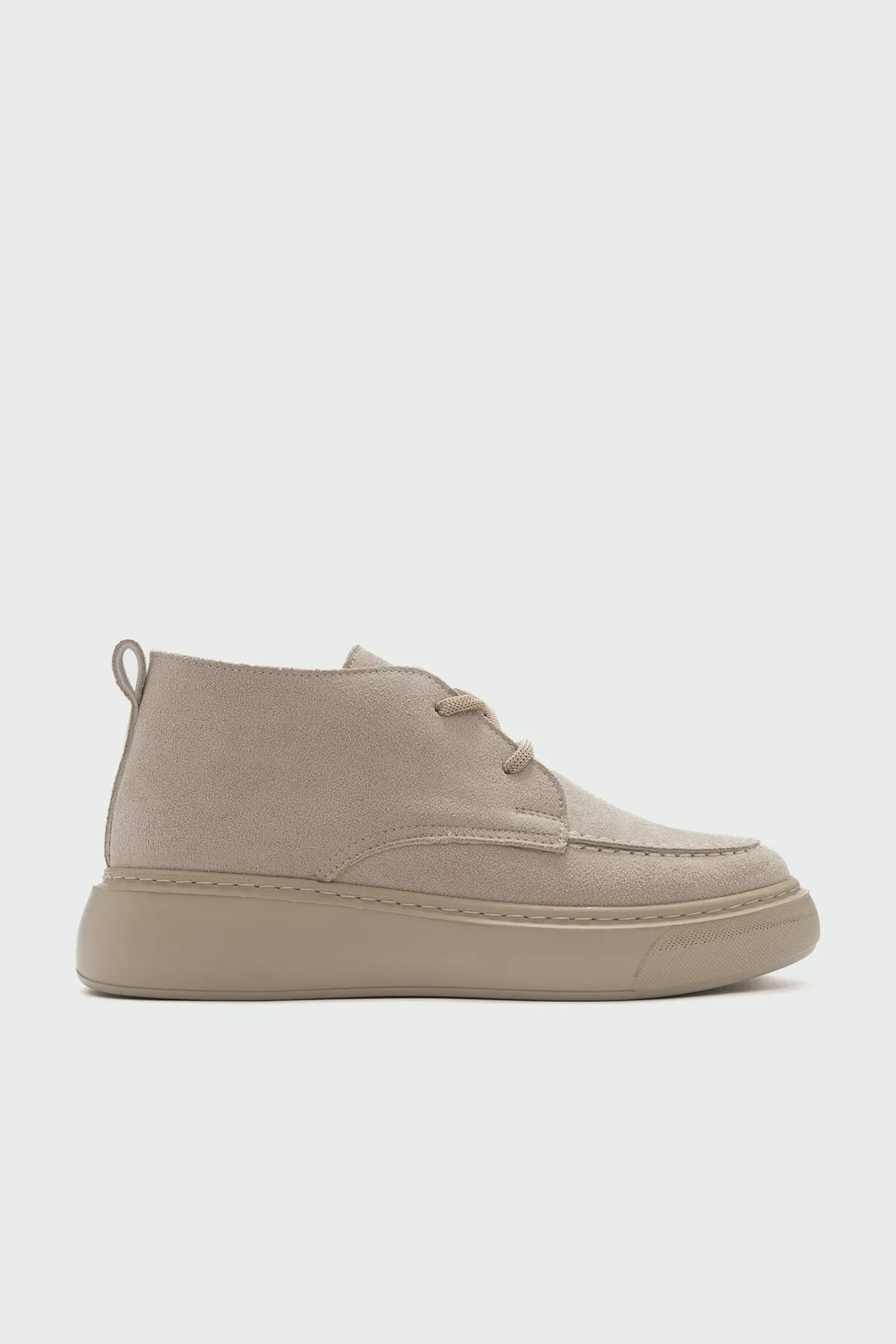 LuviShoes  Ventil Beige Wildleder Damenstiefel