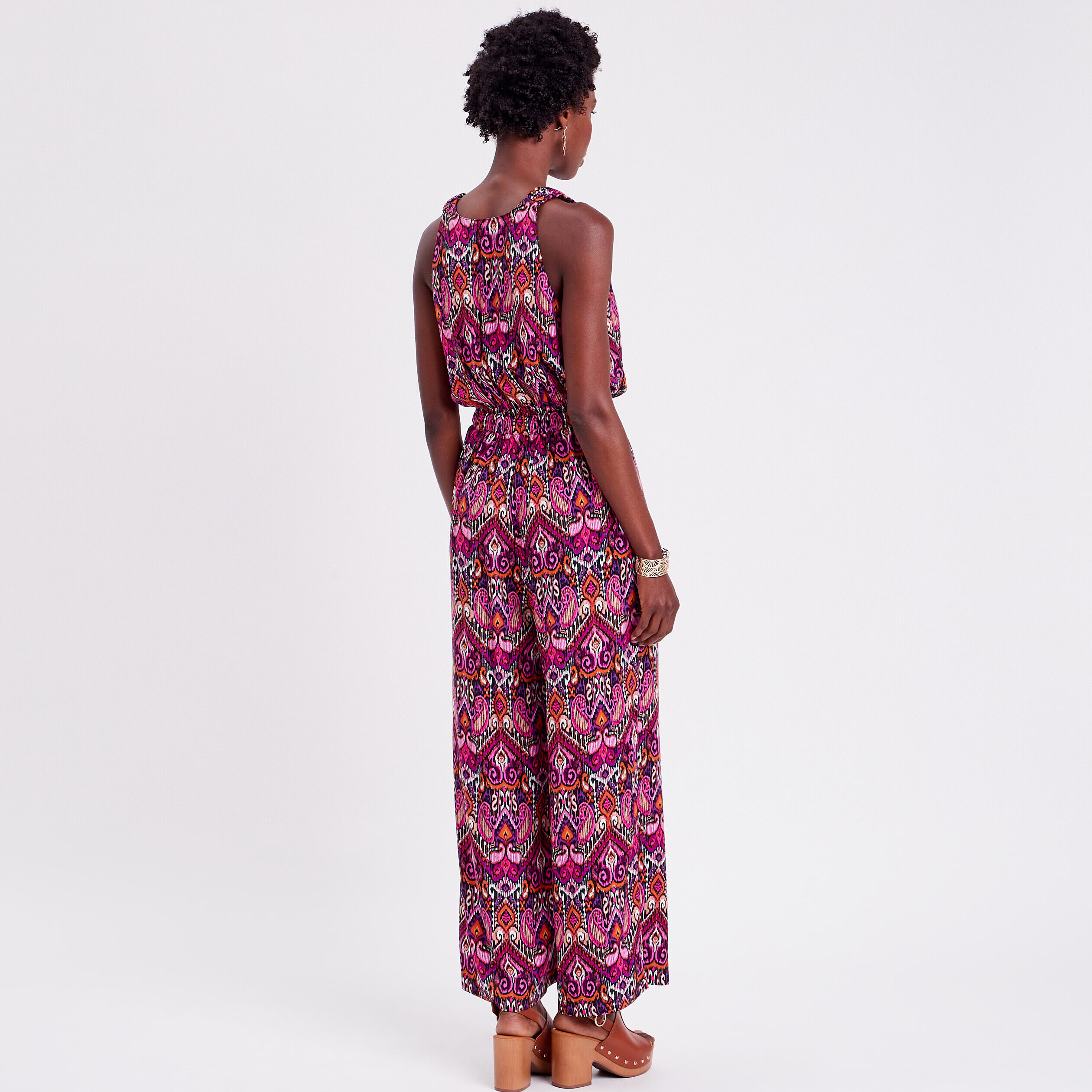 Combinaison pantalon fluide orange femme | Cache Cache