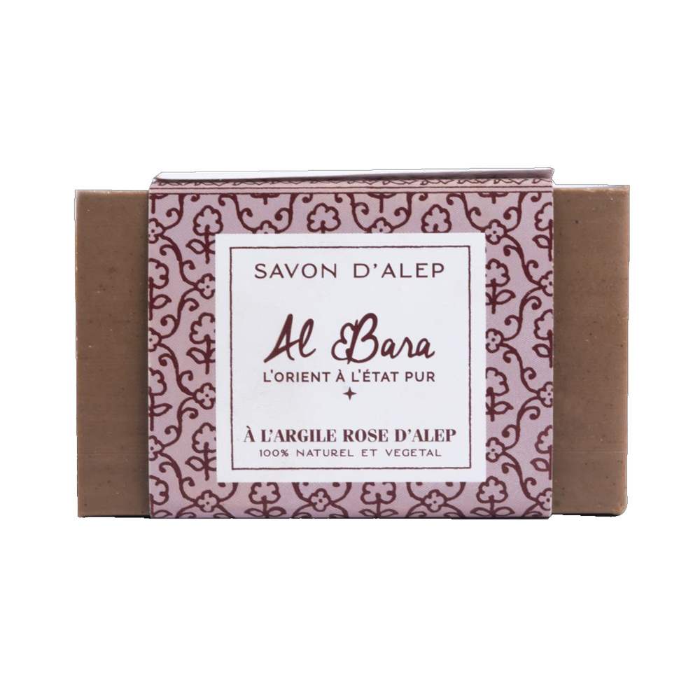 al bara Savon d'Alep à l'argile rose Savon