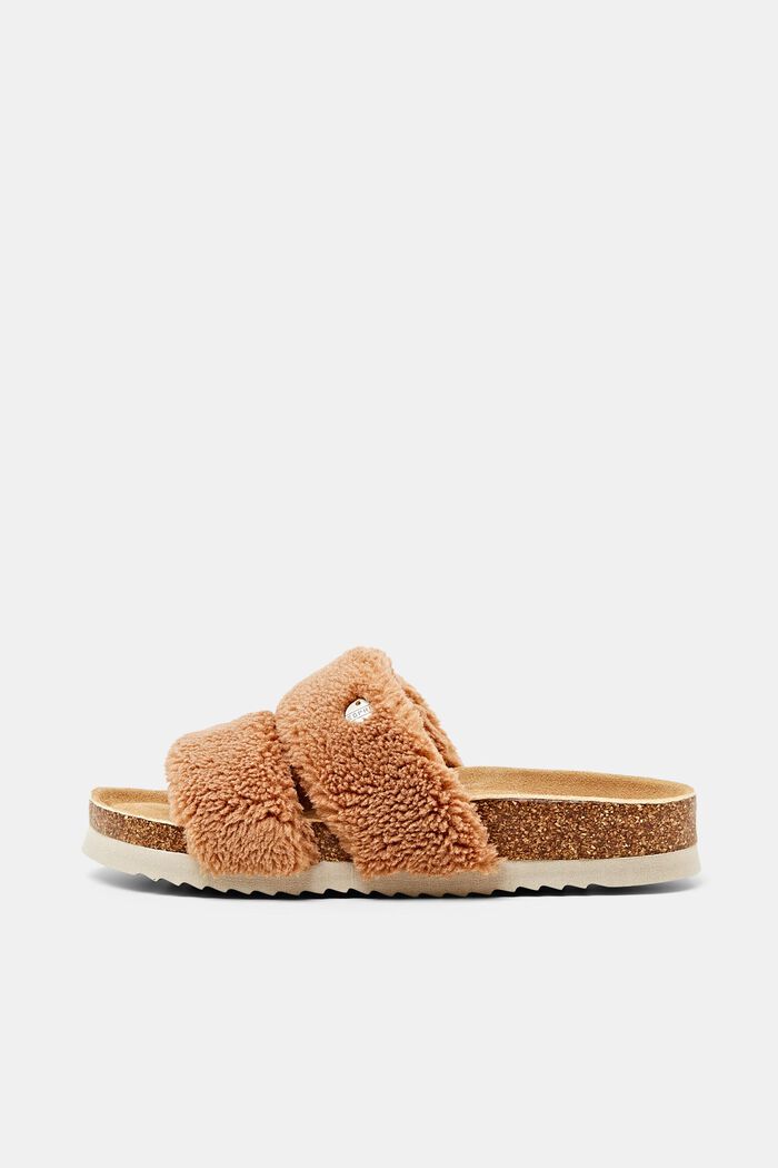 Pantolette in Fell-Optik