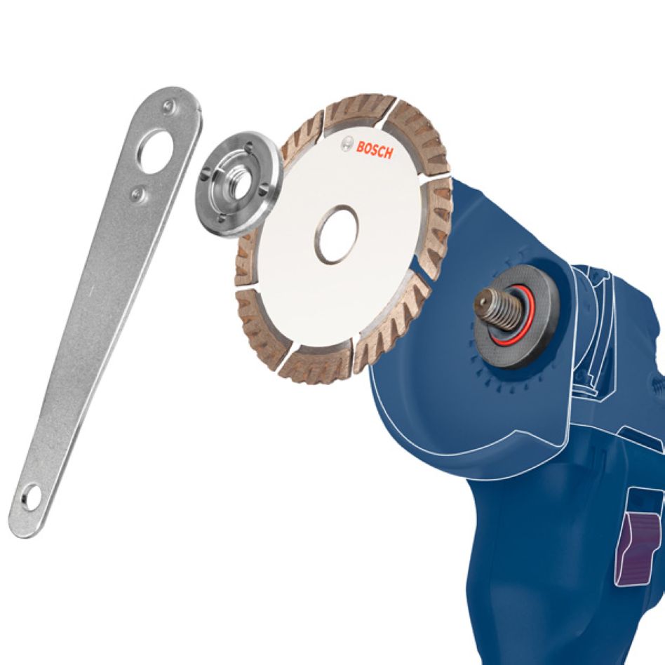 Bosch Blue Zubehör 2608626130 Lamellenschleifscheibe X451 Multi Material Ø115 mm Körnung 40 gerade Ausführung
