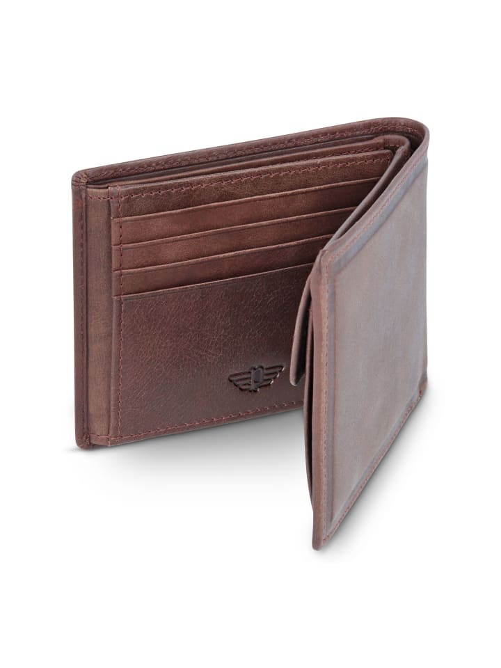 Police Geldbörse Leder 11.5 cm in brown günstig kaufen onesize