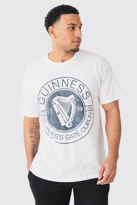 Oversize T-Shirt mit lizenziertem Guinness Print