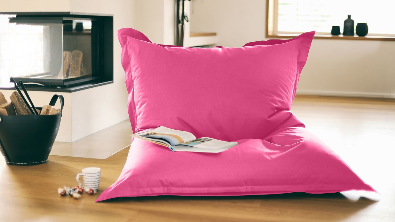 Kinzler Outdoorfähiger Riesensitzsack ca. 140 x 180 cm, Farbe pink