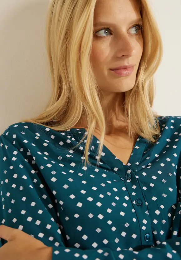 CECIL Bluse mit Punktemuster