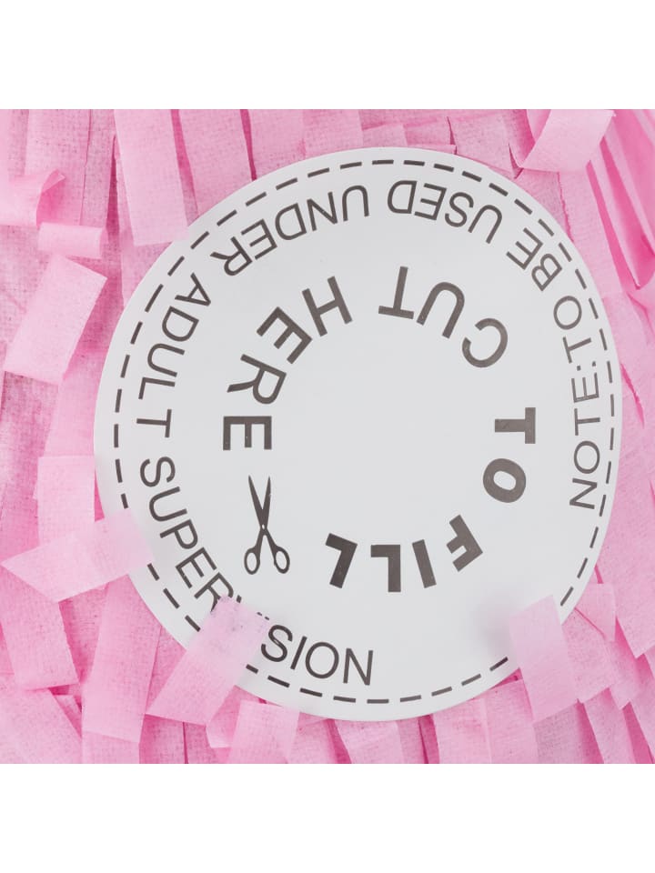 relaxdays Pinata Sektflasche in Rosa/Gold günstig kaufen onesize