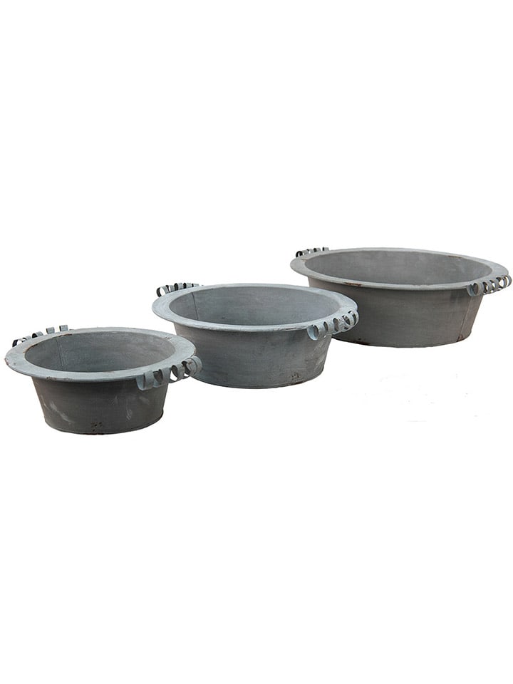 Clayre & Eef 3er-Set: Dekoschalen in Grau günstig kaufen onesize