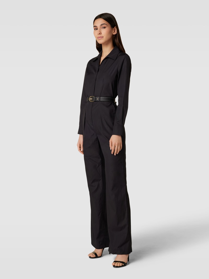 Jumpsuit mit Gürtel Modell 'VALVOLA' in schwarz