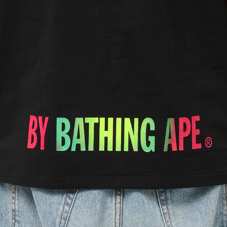 A Bathing Ape Gradation Ape Face Sta Tee M Black