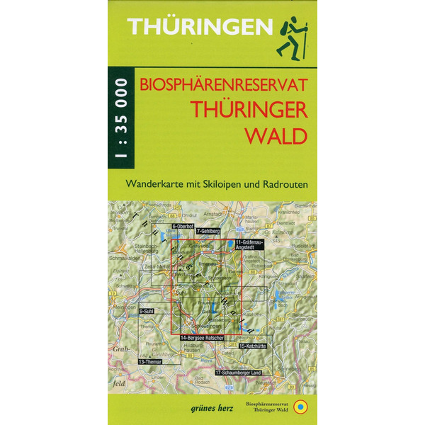 Wanderkarte Biosphärenreservat Thüringer Wald - Wanderkarte