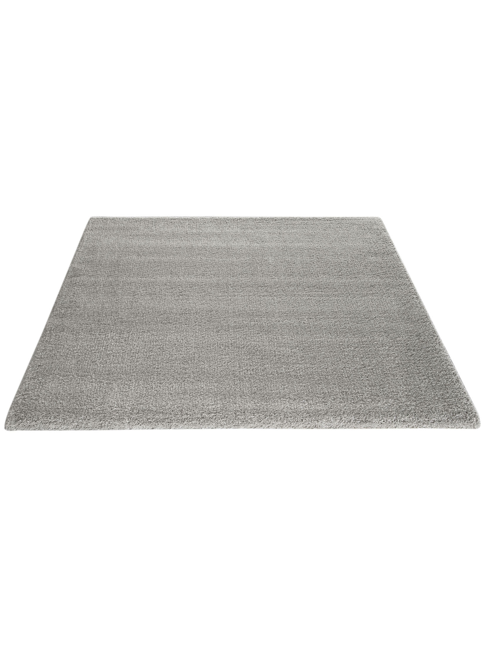 Lounge Hochflor-Teppich, Hellgrau