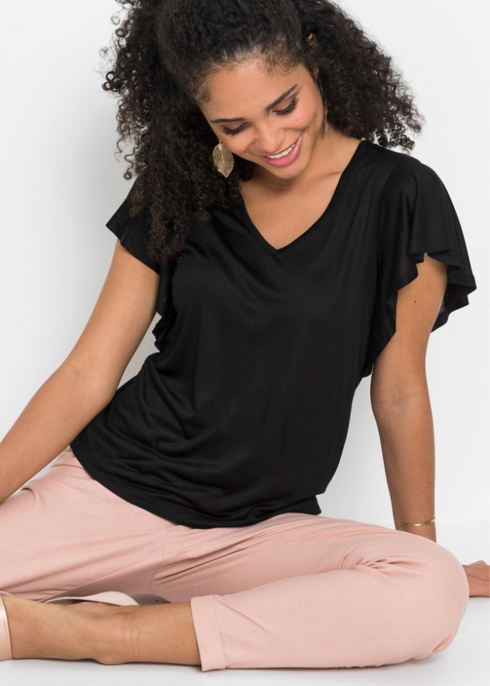 Shirt mit Volantärmel
