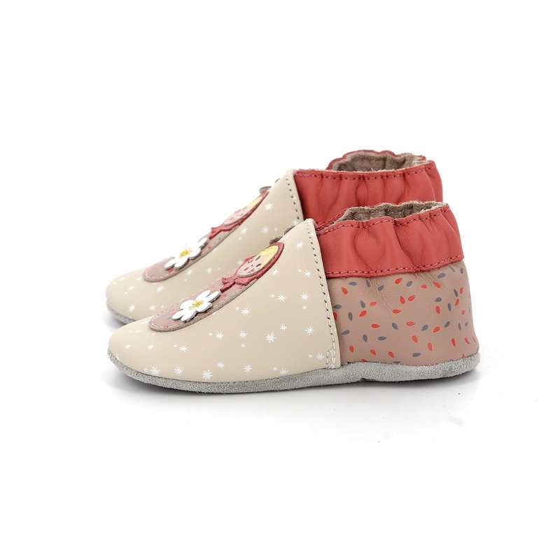 Chaussons cuir Flowerdolls