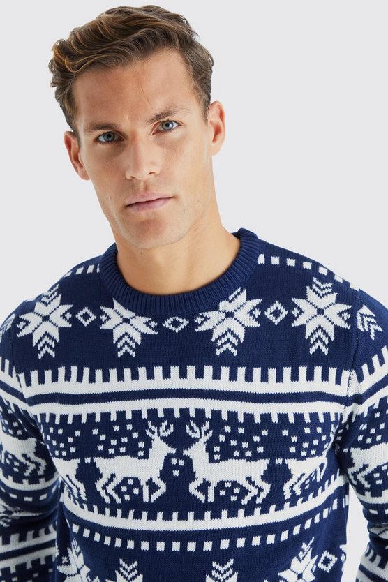 Tall Rentier Weihnachtspullover