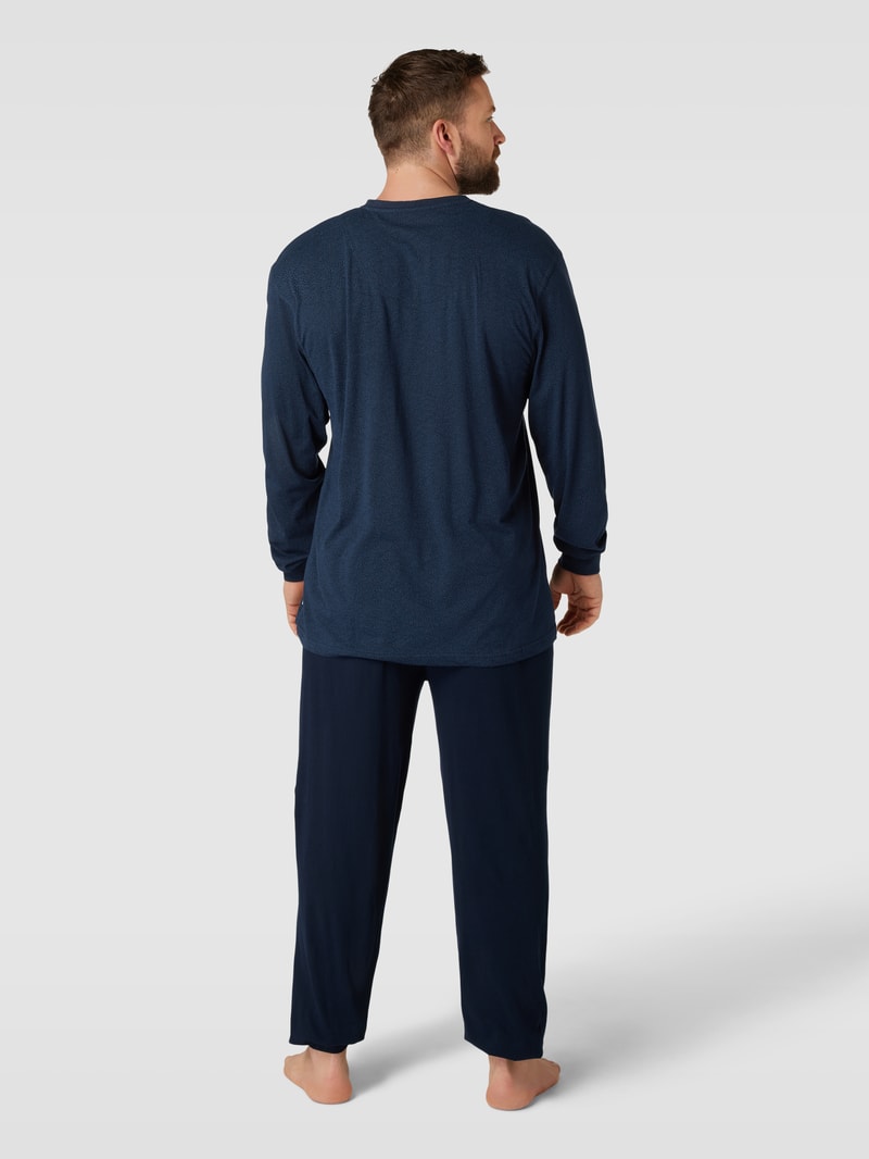 PLUS SIZE Pyjama von CECEBA Plus Modell 'TRAVELLER' in dunkelblau
