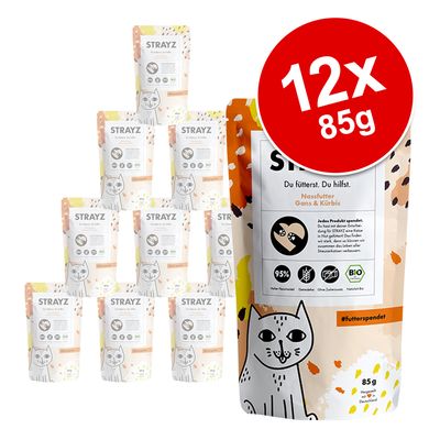 Sparpaket STRAYZ BIO Pouch 12 x 85 g