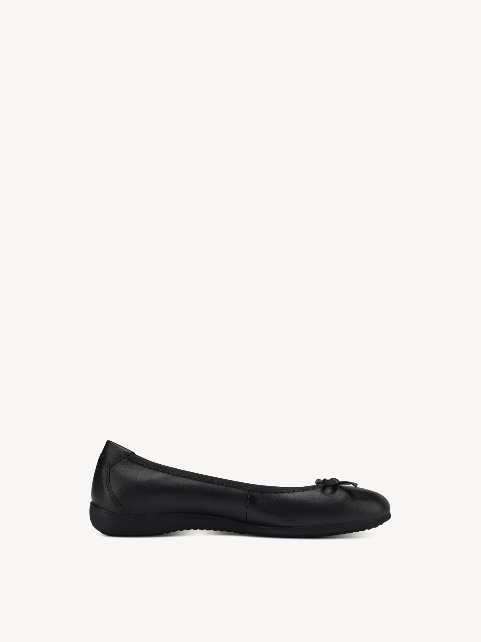 Ballerine en cuir - noir