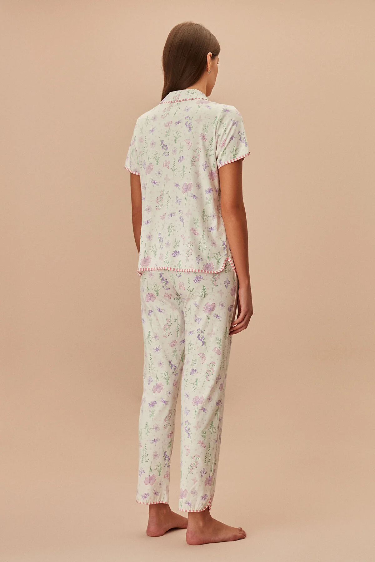 SUWEN  Maskulines Pyjama-Set mit Schmetterlingen