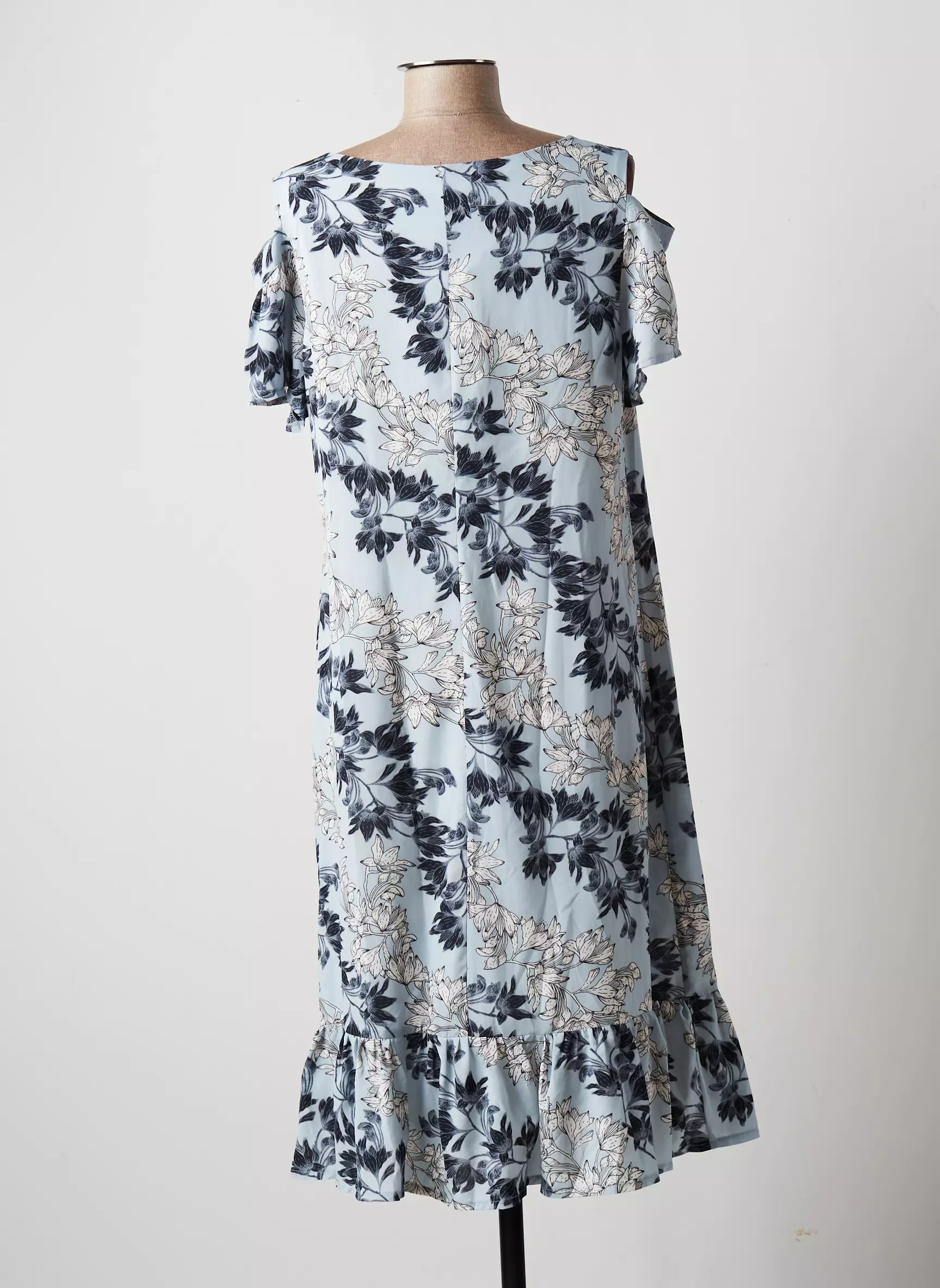 Multiples Robes Mi Longues Femme couleur bleu