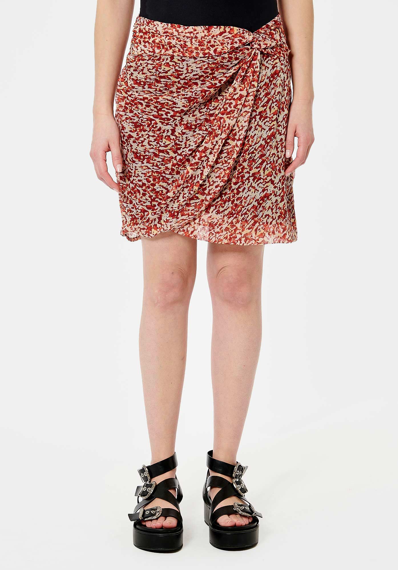GUITA  Jupe fantaisie femme en 100% polyester recyclé