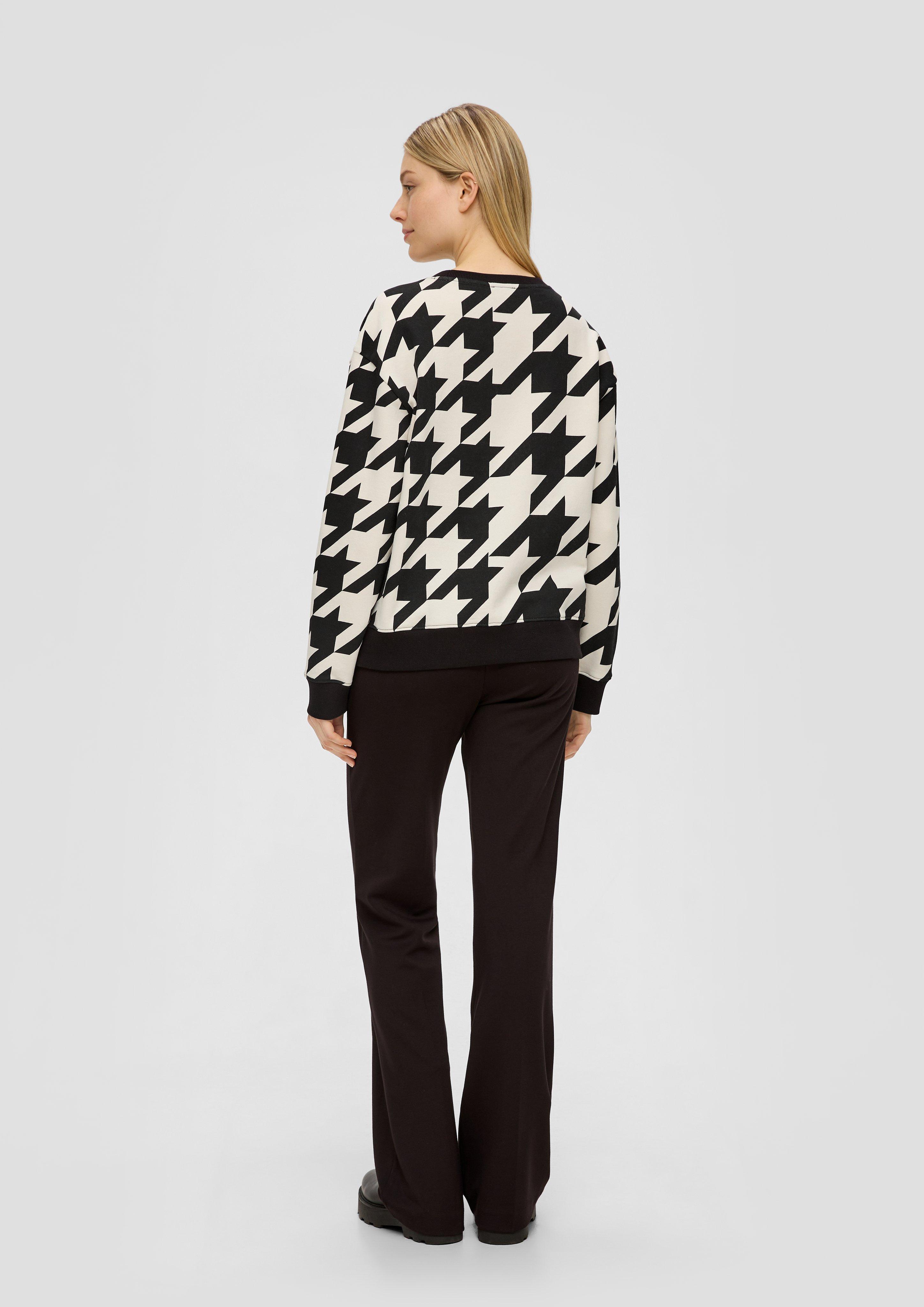Sweatshirt mit Hahnentritt-Muster  2139793-99R6