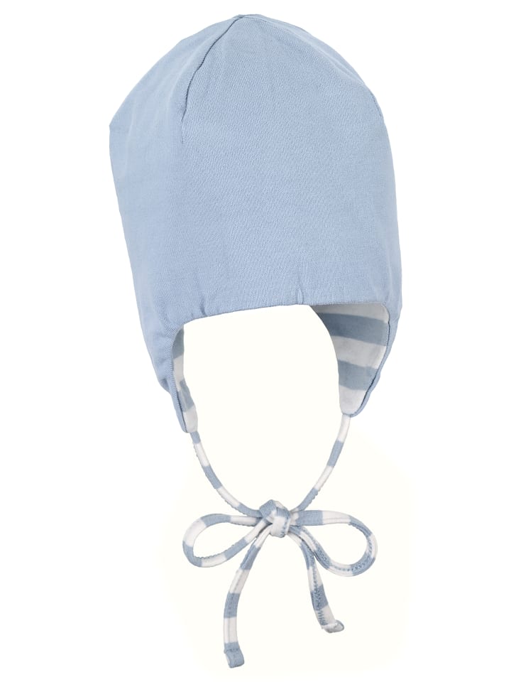 Sterntaler GOTS Mütze Streifen in blaugrau günstig kaufen