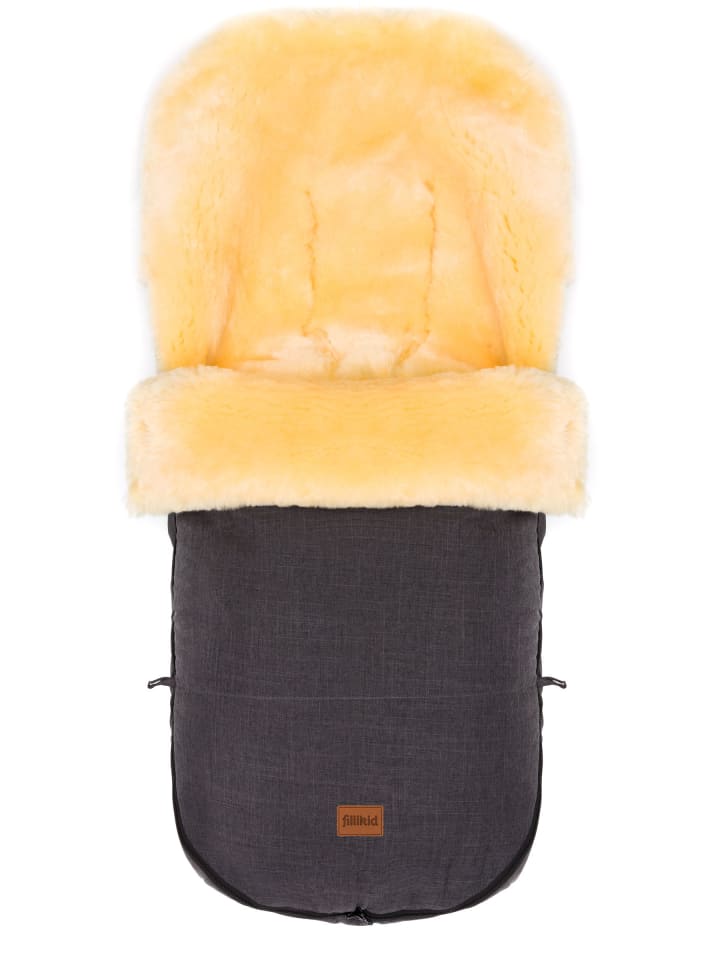 fillikid Winterfußsack Makalu Exklusiv in Melange Dunkelgrau günstig kaufen 50 x 90 cm