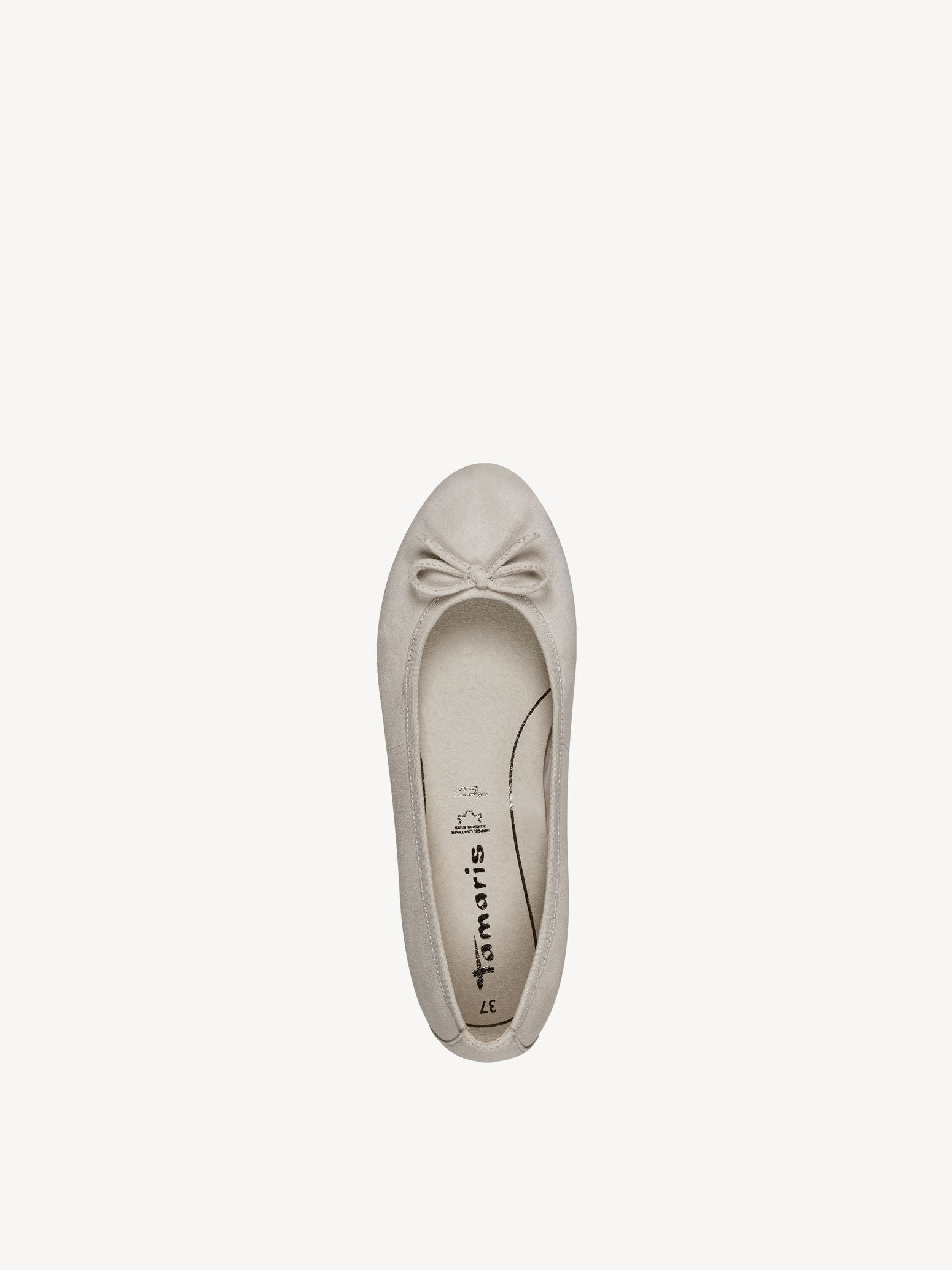 Ballerine en cuir - beige