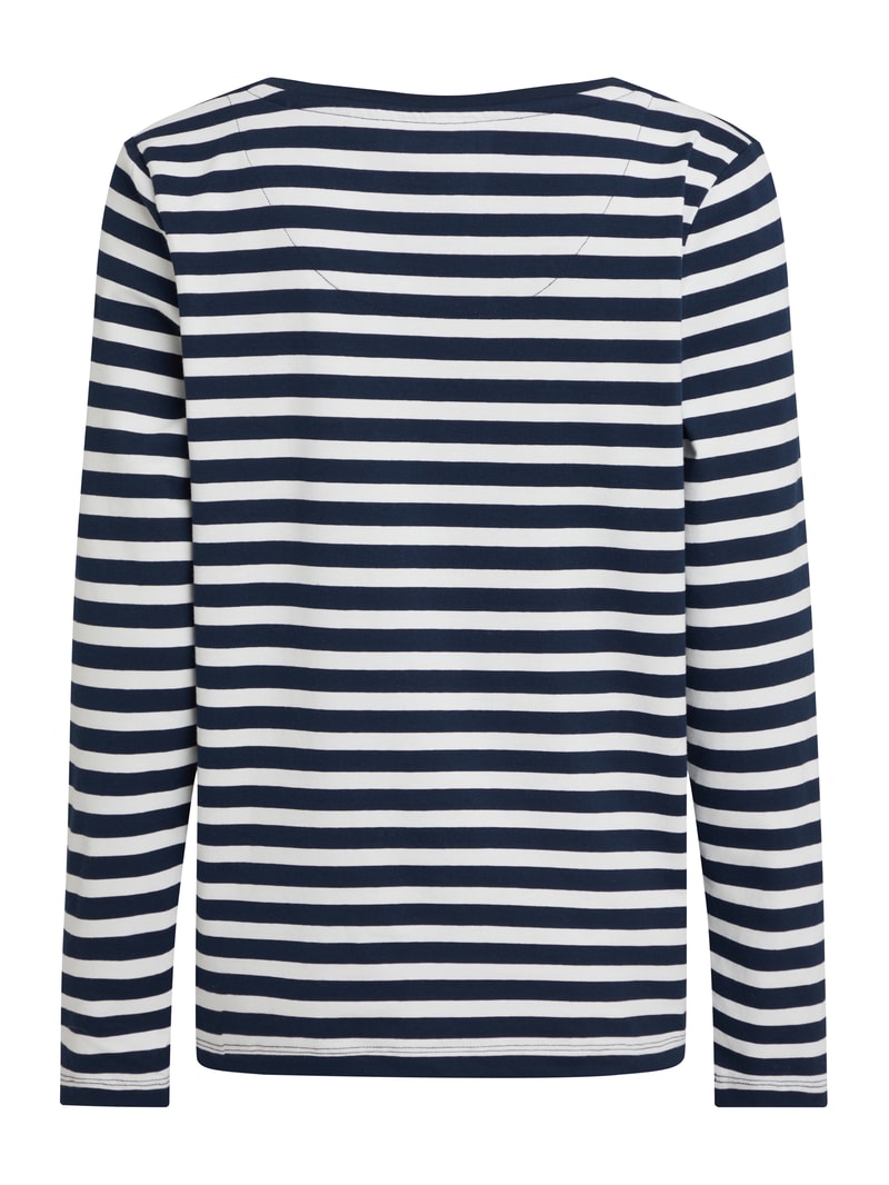 Pyjama-Oberteil mit Streifenmuster Modell 'Urban Perfection' in marineblau