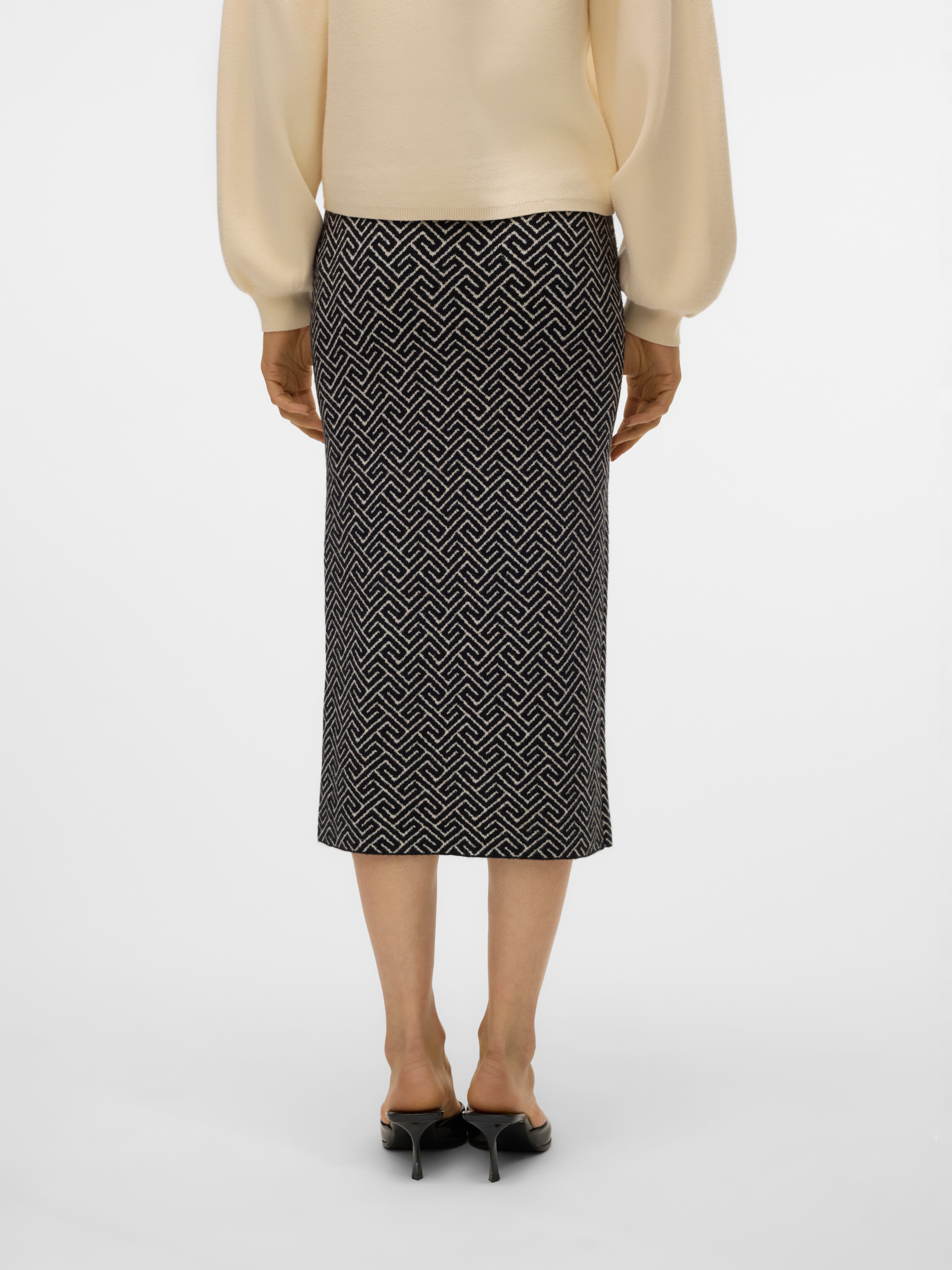 VMARIA Hohe Taille Langer Rock