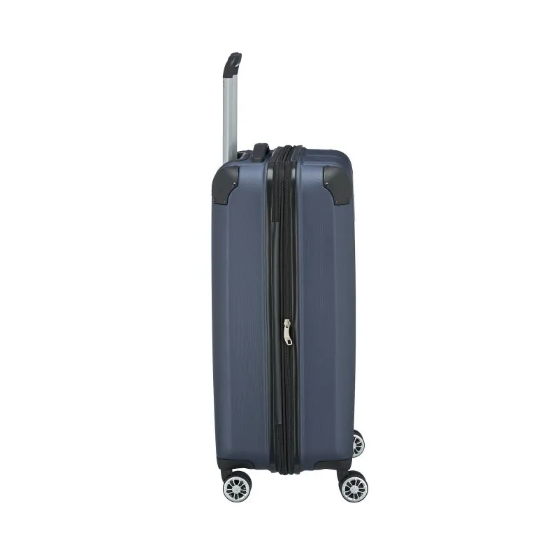 Travelite City Trolley mit 4 Rollen M 68cm EXP 78 Liter - Marine