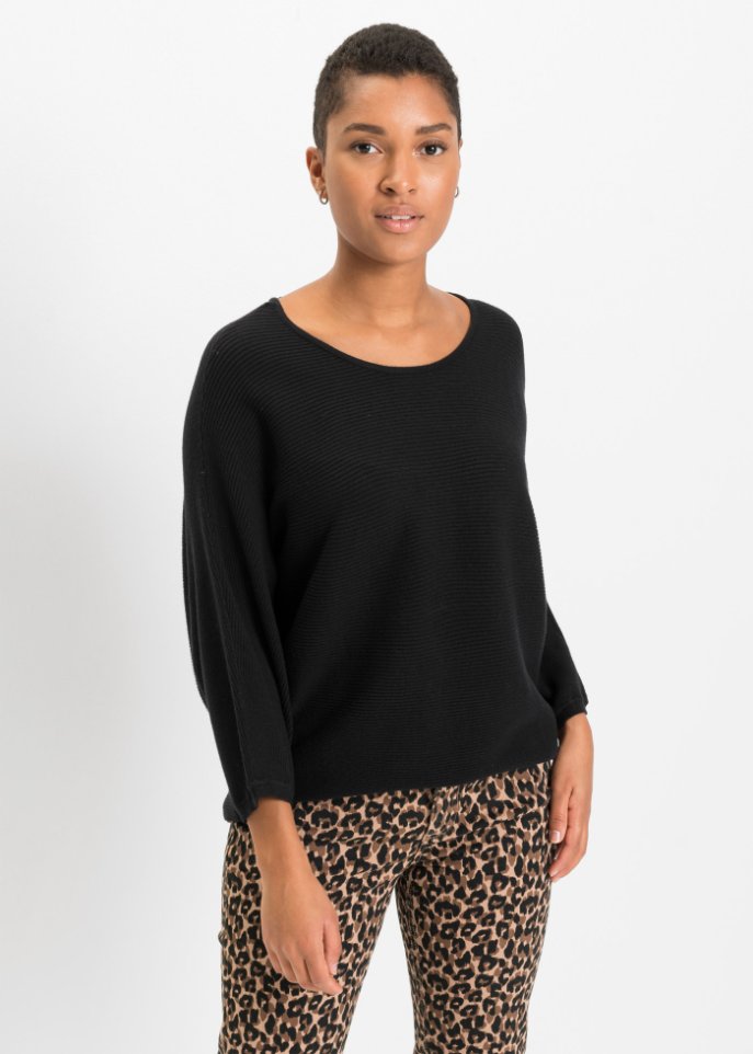 Oversize Ripp-Pullover