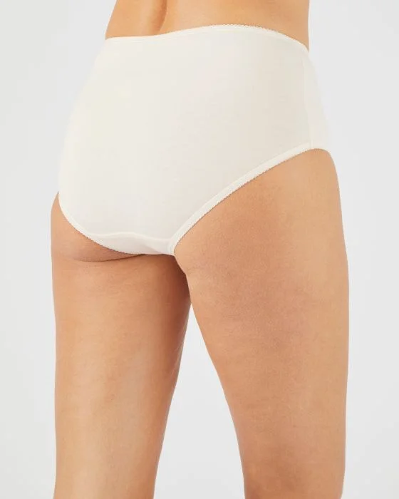 Lot de 4 culottes midi broderie fantaisie