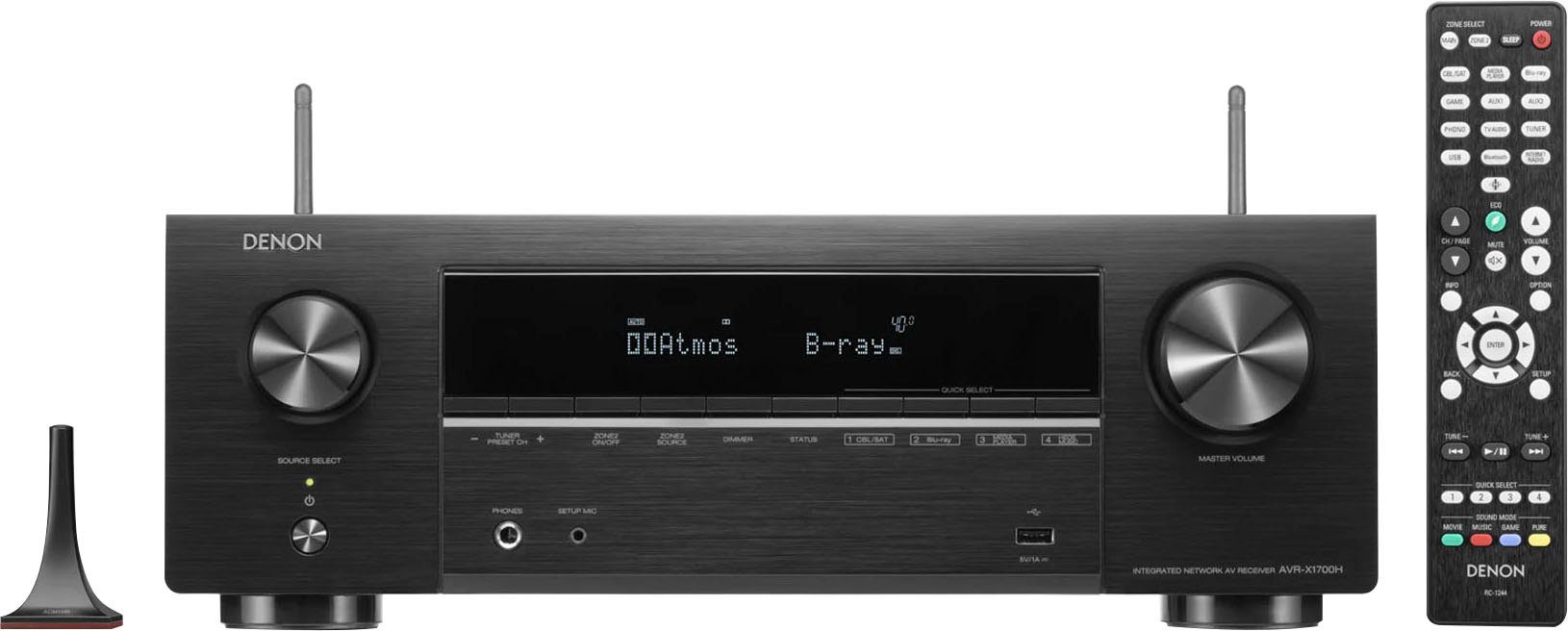 Denon AVR-X1700H 8K- 7.2 Heimkinosystem (Bluetooth, WLAN, Dolby Vision)