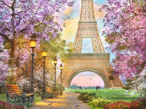 Puzzle 1500 Teile - Verliebt in Paris