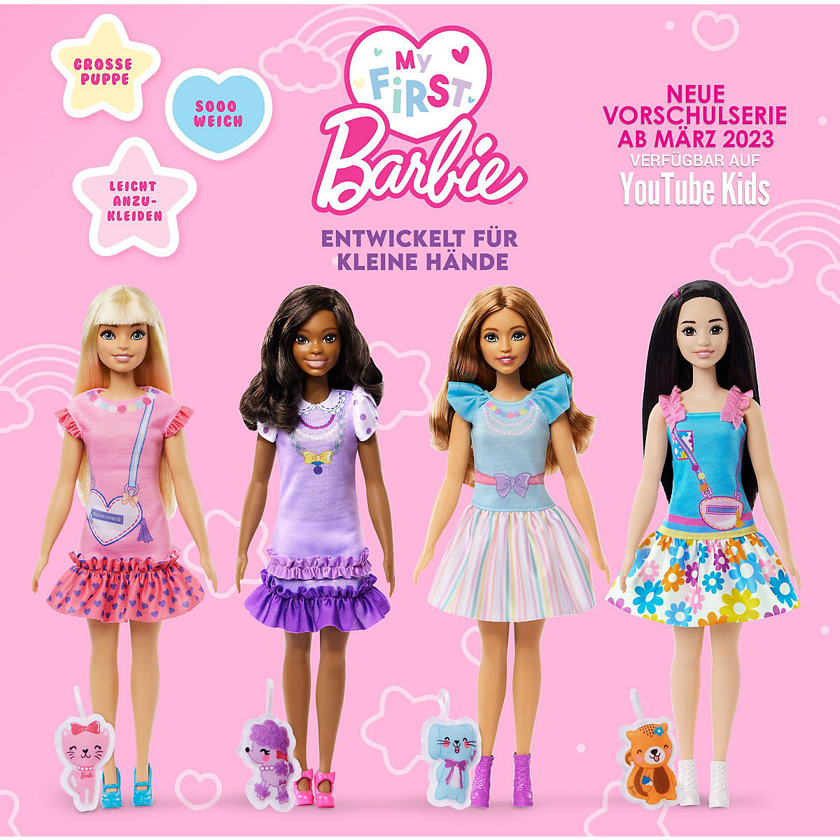 Barbie-Puppe für Vorschulkinder, My First Barbie Malibu, ca. 34 cm