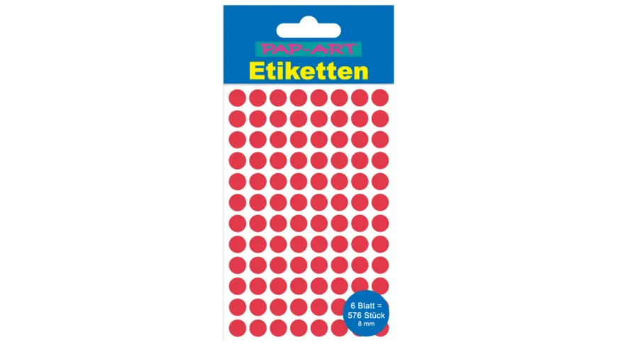 PAP-ART Markierungspunkte rot 8mm