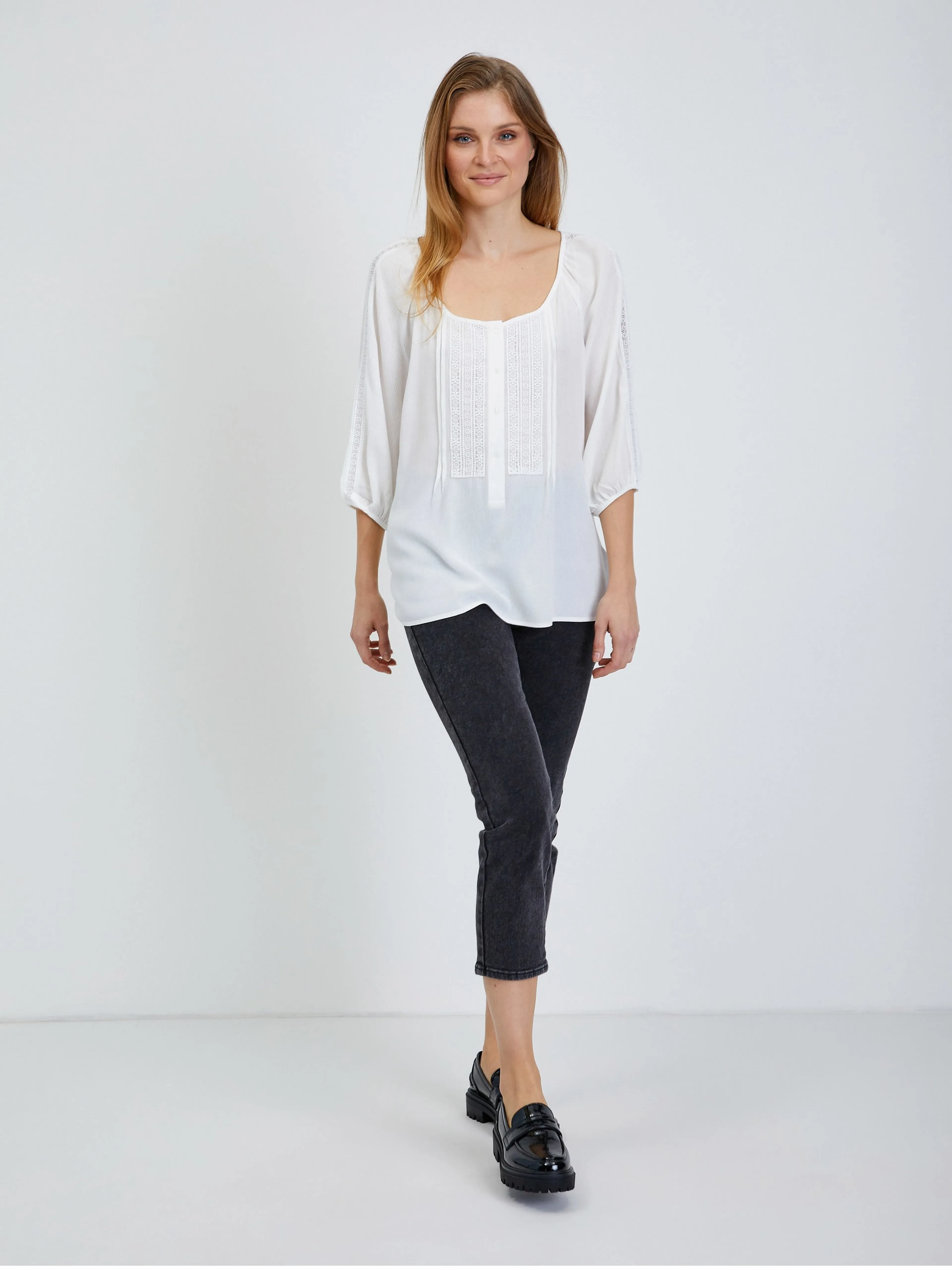 Cremefarbene Bluse ORSAY