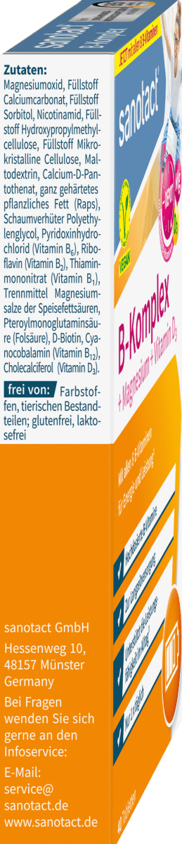 B-Komplex + Magnesium + Vitamin D3 Tabletten 40 St, 25 g