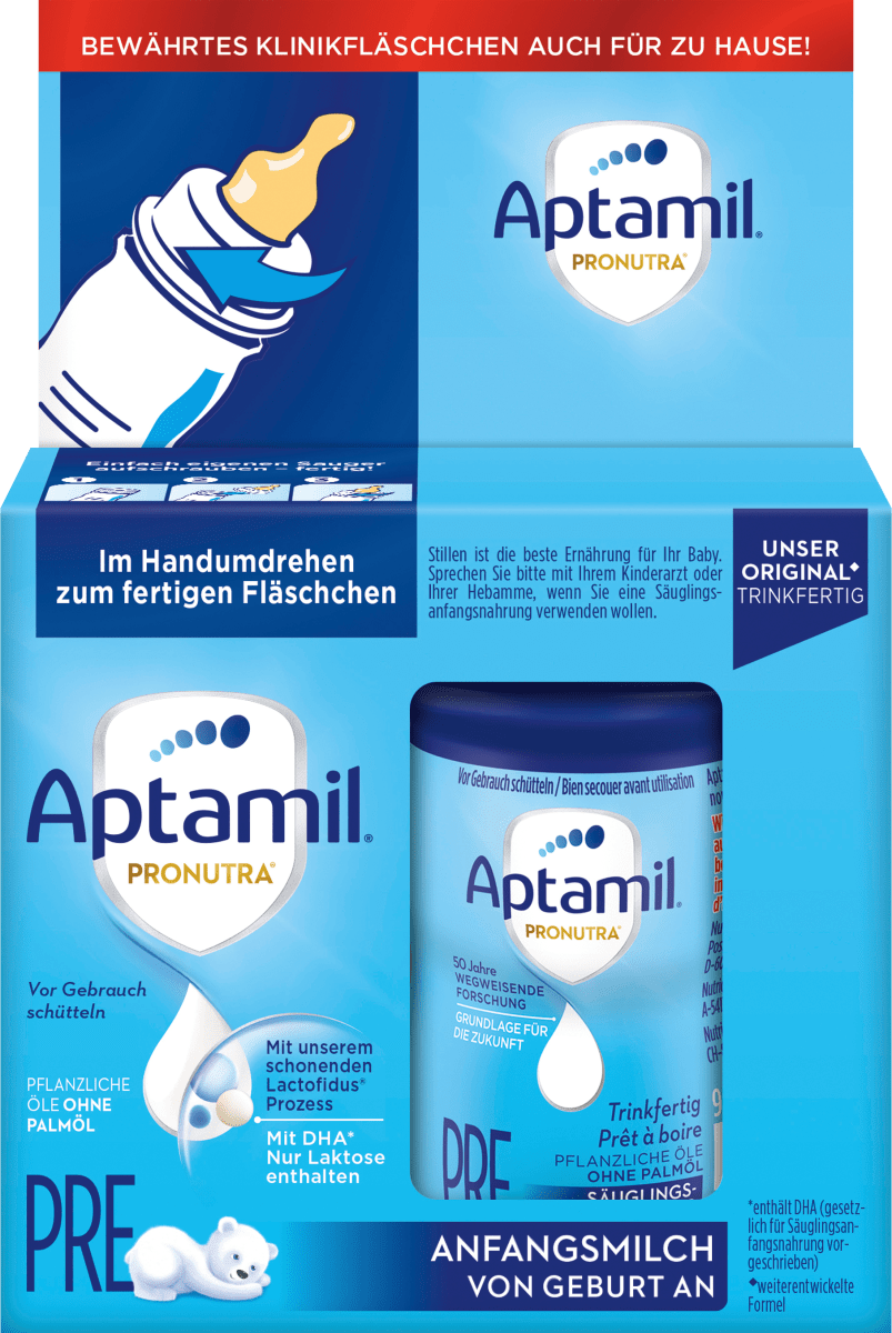 Anfangsmilch Pre trinkfertig von Geburt an, 2x90 ml, 180 ml