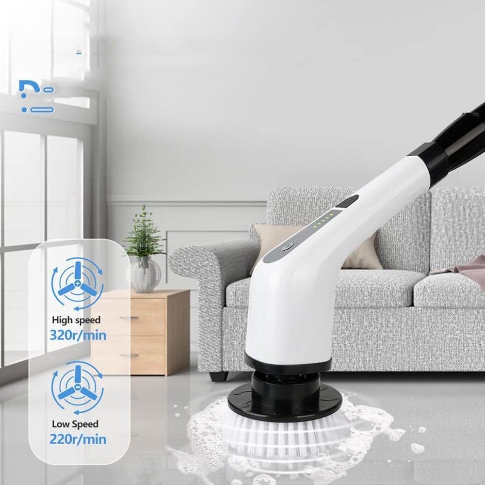 Bedee Reinigungsbürste Elektrische Reinigungsbürste, 360° drehen Spin Scrubber, (1-tlg), Geeignet für Ecke, Badezimmer