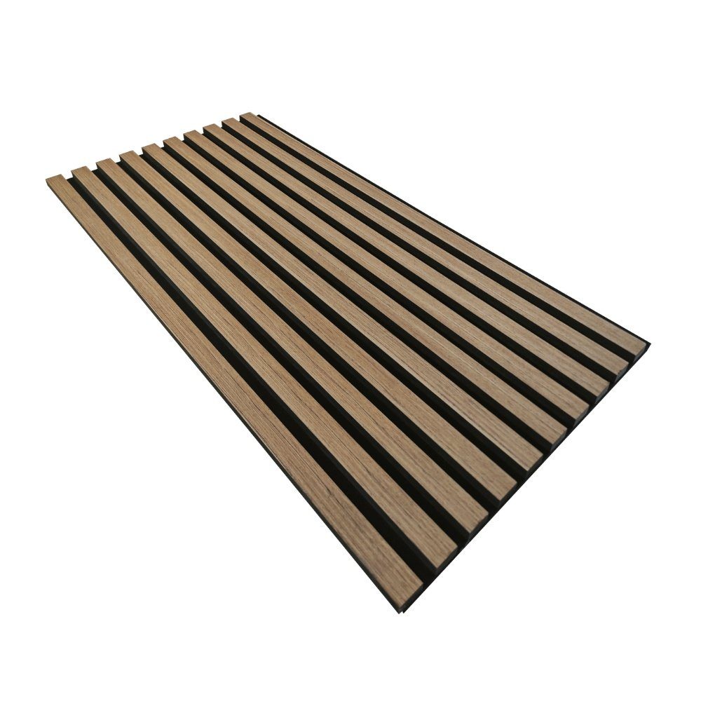 HOME DELUXE Wandpaneel Akustikpaneel / Lamellenwand SONIC, BxL: 40,00x80,00 cm, 0,32 qm, (Schalldämpfend, 1-tlg., Individuell kürzbar und zuschneidbar) Holzwand, Akustik Wand Paneele, Akustik Paneel