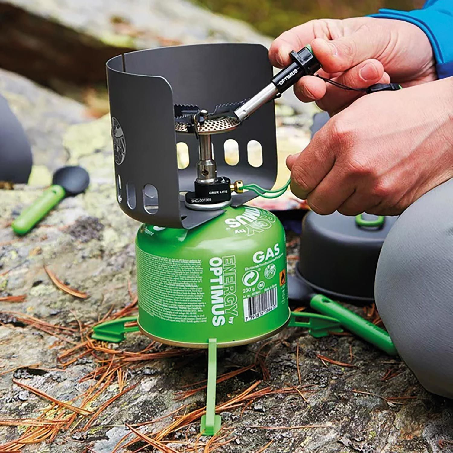 Gaskocher Crux Lite mit Piezozündung
