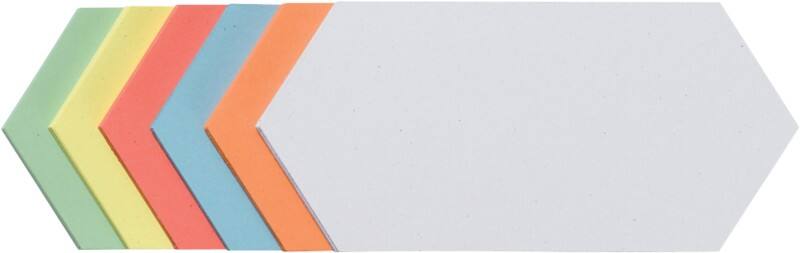 Franken Selbstklebend Moderationskarten 20,5 x 9,5 cm Papier Farbig sortiert 300 Stück