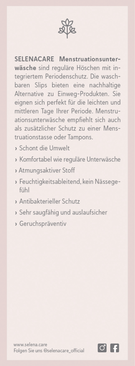 Periodenunterwäsche Hipster schwarz Gr. M, 1 St