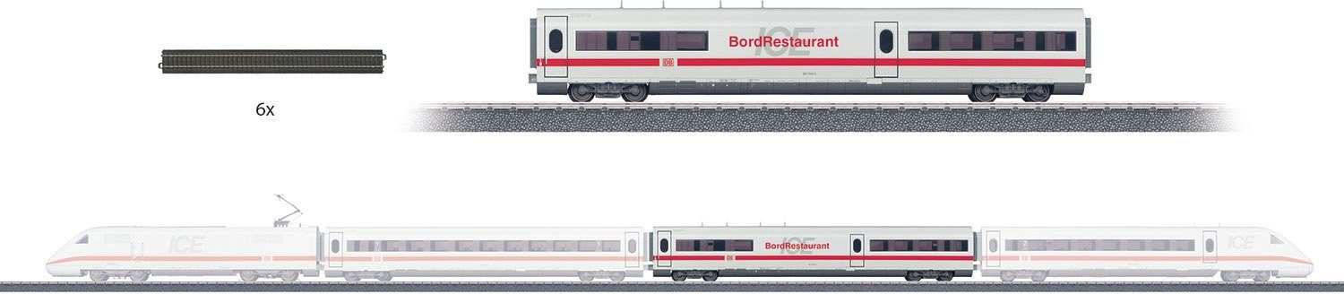 Märklin Personenwagen Ergänzungsset BordRestaurant ICE 2, Wechselstrom - 78792, Spur H0