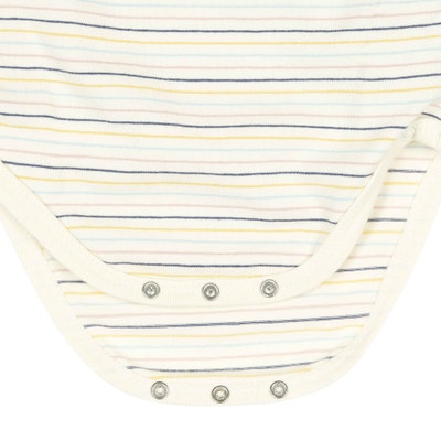 Wickelbody langarm, beige für Mädchen