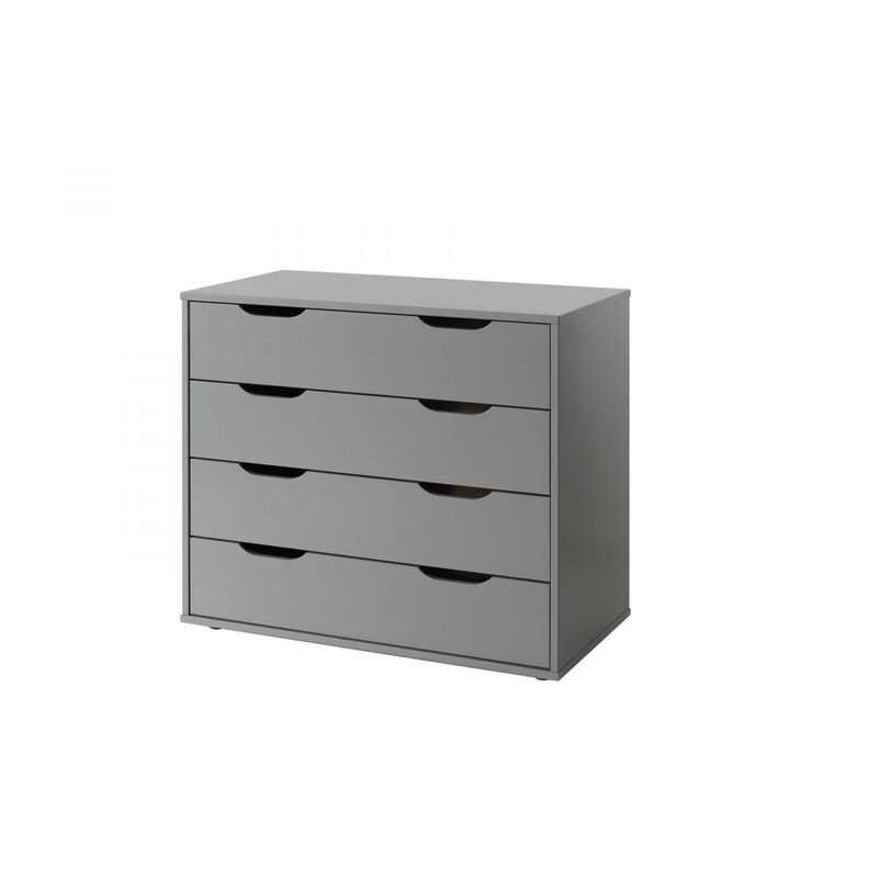 Commode 4 tiroirs gris